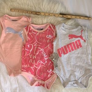 🍼🌸 NWOT Puma Baby Girl Onesies 🎀